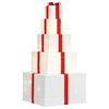vidaXL Confezione Regalo Decorazioni Natalizie 250 LED Bianco Caldo