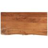 vidaXL Piano Tavolo 80x40x3,8 cm Rettangolare Legno Acacia Bordi Vivi