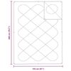 vidaXL Piumoni e Piumini Bianco 155 x 200 cm Poliestere