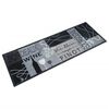 vidaXL Tappeto da Cucina Lavabile Grigio Vino 60x180 cm in Velluto
