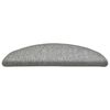 vidaXL Tappetini per scale 30 pz 56x17x3 cm Grigio chiaro Semicircolari