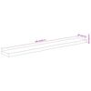 vidaXL Mensola Muro 140x20x3,8cm Rettangolare Legno Acacia Bordi Vivi