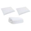vidaXL Set di Piumoni con cuscino 3 pcs Bianco Piuma d'anatra