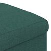 vidaXL Pouf contenitore Verde Scuro 40 x 40 x 45 cm Tessuto