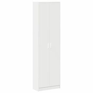 vidaXL Guardaroba con porta Bianco 55 x 25 x 189 cm Legno multistrato