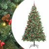 vidaXL Albero di Natale artificiale Verde 240 cm PVC e Metallo