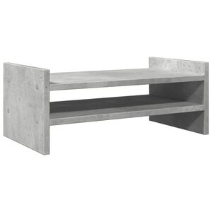 vidaXL Supporto per Monitor Grigio Cemento 50x27x20 cm in Truciolato