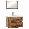 vidaXL Set di mobili per il bagno 3 pz Legno vecchio 61 x 39 x 45 cm