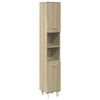 vidaXL Mobile da Bagno Rovere Sonoma 30,5x30x179cm in Truciolato