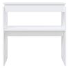 vidaXL Tavolino Consolle Bianco 80x30x80 cm in Legno Multistrato