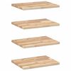 vidaXL Mensole da Parete 4 pz 60x30x2 cm Legno Acacia Non Trattato