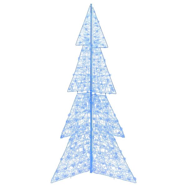 vidaXL Albero di Natale con 240 LED Blu 180 cm Acrilico