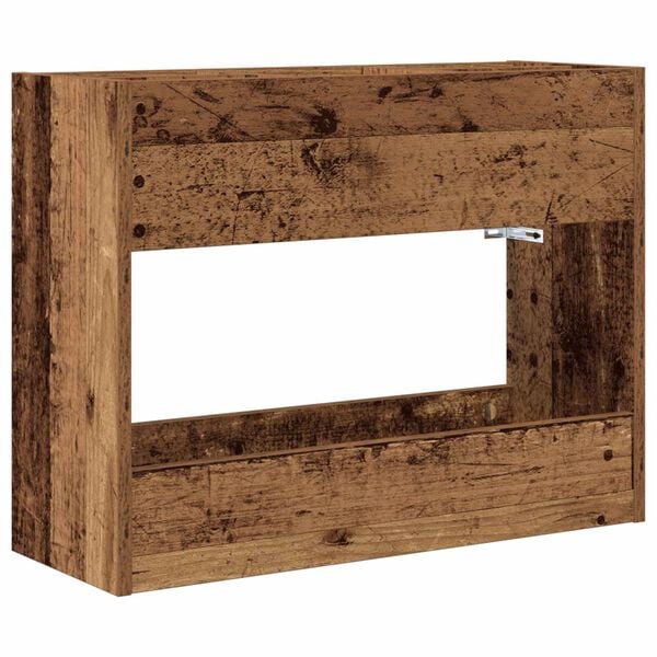 vidaXL Supporto per Ombrellone Legno vecchio 65 x 24 x 50 cm