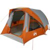 vidaXL Tenda Familiare Cabina 6 Persone Grigia Arancione Impermeabile