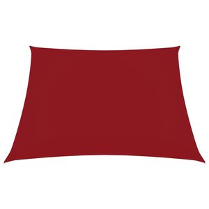 vidaXL Parasole a Vela in Tela Oxford Quadrata 7x7 m Rosso