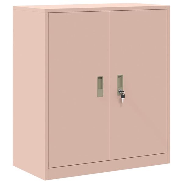 vidaXL Armadio Rosa 80 x 40 x 90 cm Acciaio