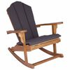 vidaXL Sedia a dondolo Adirondack da giardino Naturale