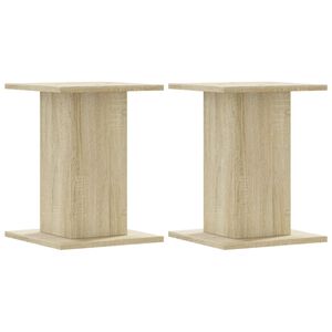 vidaXL Supporti Altoparlanti 2 pz Rovere 30x30x40 cm in Multistrato