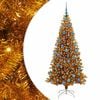 vidaXL Albero di Natale con 300 LED con supporto Oro 180 cm PET