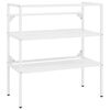 vidaXL Struttura per Lavabo da Bagno Bianca 79x38x83 cm in Ferro