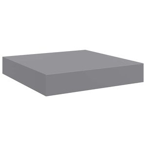 vidaXL Scaffale a Parete Grigio 23x23,5x3,8 cm in MDF