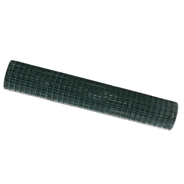 vidaXL Recinzione Euro Verde 1.5 x 10 m Ferro rivestito in PVC