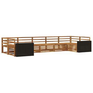 vidaXL Set di divani da esterno 7 pcs Naturale