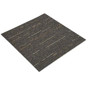 vidaXL Piastrella per Tappeto Striato Marrone Chiaro 50 x 50 cm 4 pz