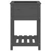 vidaXL Fioriera con Mensola Grigia 54x54x81 cm Legno Massello di Pino