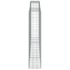 vidaXL Cesti Gabbioni ad Arco 5 pz 400x50x220/240 cm Ferro Zincato