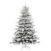 vidaXL Albero di Natale Artificiale con Rami Pieghevoli Bianco 240 cm