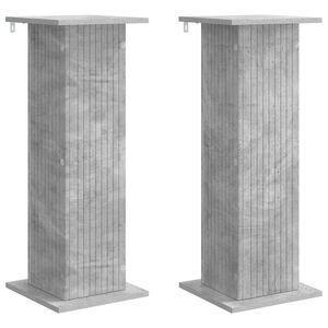 vidaXL Supporto per piante 2 pcs Grigio Cemento 30,5 x 30 x 80,5 cm