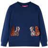 vidaXL Felpa per Bambini Blu Marino 116