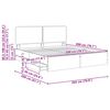vidaXL Struttura del letto con cassetto Rovere Marrone 200 x 200 cm