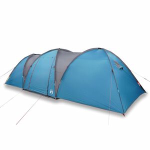 vidaXL Tenda da Campeggio a Cupola per 8 Persone Blu Impermeabile