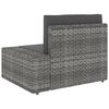 vidaXL Set Divani da Giardino 5 pz in Polyrattan Grigio