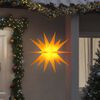 vidaXL Luci di Natale con LED 3 pz Pieghevoli Gialle 100 cm