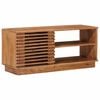 vidaXL Mobile TV con archiviazione con porta Naturale 90 x 30 x 40 cm