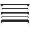 vidaXL Tavolino Consolle Nero 100x32x75 cm in Legno Multistrato