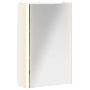 vidaXL Mobiletto per specchio da bagno Bianco 33 x 11,5 x 50 cm