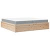 vidaXL Letto con Materasso 200x200 cm in Legno Massello di Pino
