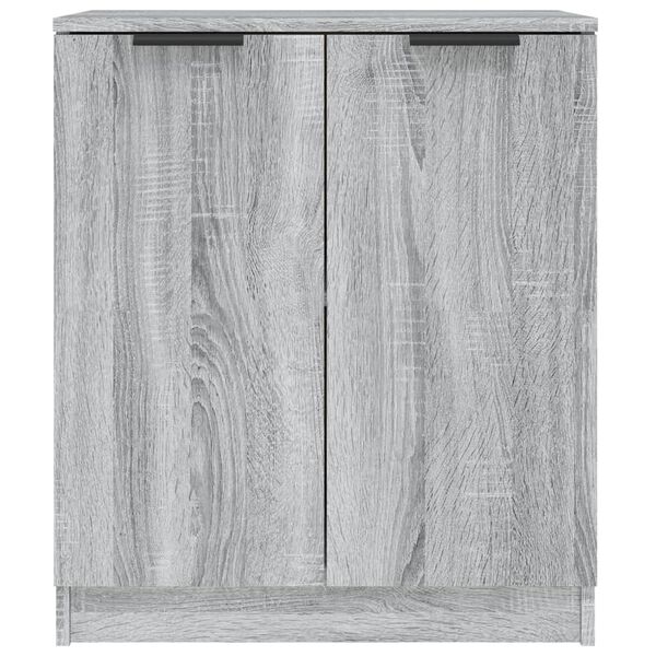 vidaXL Credenze 2 pz Grigio Sonoma 60x30x70 cm in Legno Multistrato