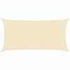 vidaXL Vela Parasole 160 g/m&sup2; Crema 2x3,5 m in HDPE