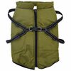 vidaXL Cappotto Cani Imbracatura Impermeabile Riflettente Verde L68