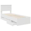vidaXL Struttura del letto Bianco 75 x 190 cm Legno Ingegnerizzato