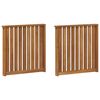 vidaXL Braccioli 2 pcs Marrone 60 x 6 x 61 cm Legno multistrato