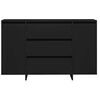vidaXL Credenza con cassetto Nero 120 x 41 x 75 cm Legno multistrato