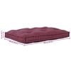 vidaXL Cuscino per Divano Bordeaux 120 x 80 x 12 cm Tessuto
