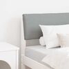 vidaXL Testiera imbottita Grigio chiaro 80 cm Pino massello