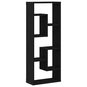 vidaXL Mensola da parete in rovere nero 36x16x90 cm in legno ingegnerizzato